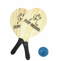KIT RAQUETE FRESCOBALL C/2 C/BOLA E BOLSA